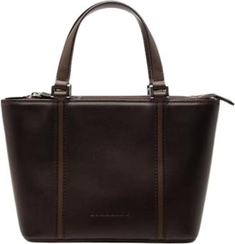 Burberry Pre-owned Handbags, female, Brown, Size: ONE SIZE Pre-owned Vintage Handbag