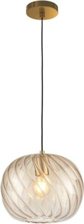 Top-Light Lampadario Moderno Top Light Tide 1242 Delta + R10t1 Os E27 Led Metallo Vetro Pirex, Vetro Ambra