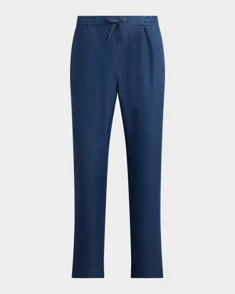 Ralph Lauren Purple Label Men & apos;s Gregory Linen Twill Straight-Fit Trousers
