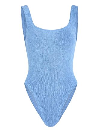 Hunza G square-neck swimsuit - Blue