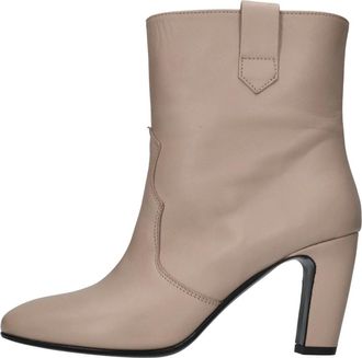 Strategia Boots Beige - Dames - Laarzen met Hak - Beige - 41 EU - Leer - Schoenen