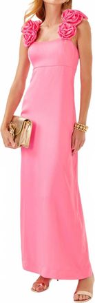 Lilly Pulitzer Womens Aamira Maxi Dress In Rousseau Pink