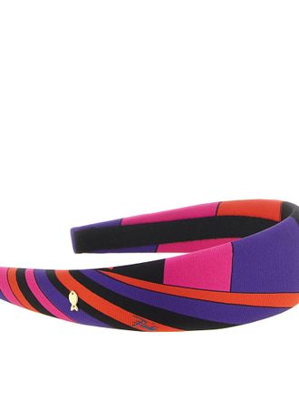 Emilio Pucci Iride Pattern Silk Headband - Multicolor