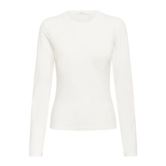 Gestuz Tops, Dames, Wit, M, Tops met lange mouwen