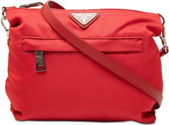 Prada Pre-owned Prada Tessuto Zip Top Crossbody Ladies 6E1WDQHGGGRFJE85