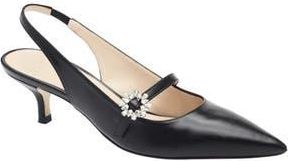 Stuart Weitzman Aura May Jane Kitten Heel Slingback Pump in Black at Nordstrom Rack, Size 6.5