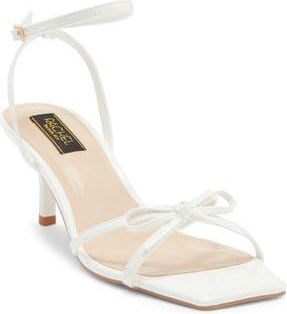 Rachel Roy Sybil Bow Ankle Strap Sandal in White Patent at Nordstrom Rack, Size 8.5