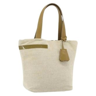 Prada Pre-owned Tote Bags, female, Beige, Size: ONE SIZE Pre-owned Vintage Tote Bag