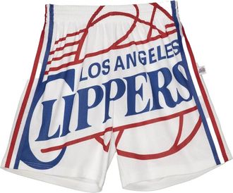 Mitchell & Ness Shorts Blown Out NBA LA Clippers - Bianco
