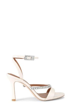 Kurt Geiger Crystal Ankle Strap Sandal in Natural at Nordstrom, Size 9.5Us