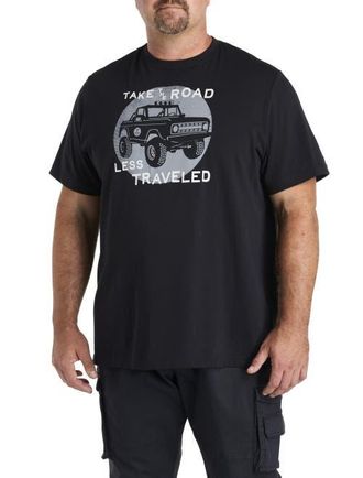 Life is good Big & Tall Take The Road Graphic Tee in Black at Nordstrom, Size 3X Big