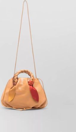 Hereu bombon foulard leather mini bag