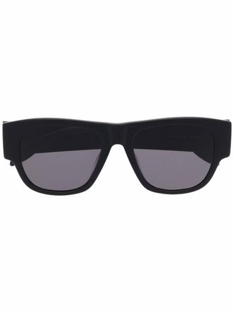 Alexander McQueen Eyewear Occhiali da sole rettangolari - Nero