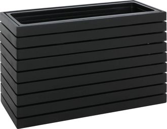 Hhg [nunca Usado] Jardinera Hhg-483, Maceta, Macetero, Bancal Elevado, Rectangular 41 X 63 X 23 Cm, Para Exterior, Madera De Acacia, Con Certificaci&oacute;n Mvg