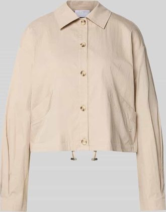 Jake*s Cropped Jacke mit Eingrifftaschen in Ecru, Gr&ouml;&szlig;e 32