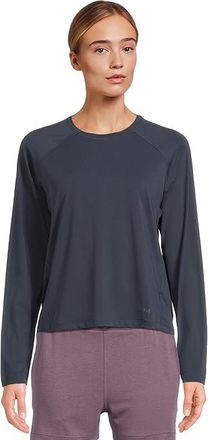 Helly Hansen Shine Solen Long Sleeve Crew Womens Clothing Navy : SM, Polyester