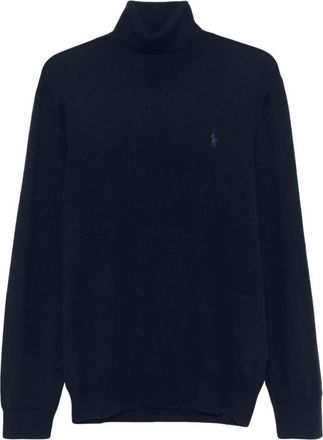 Polo Ralph Lauren Turtleneck Trui - Heren - Coltruien - Blauw - 2XL - Wol - Truien & Vesten