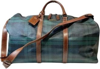 Ralph Lauren Pre-owned Weekend Bags, male, Green, Size: ONE SIZE Pre-owned Leather PVC Boston 2way bag