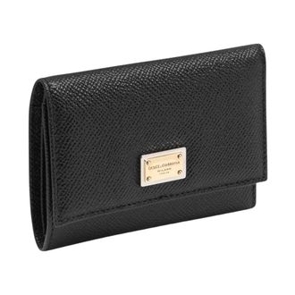 Dolce & Gabbana Wallets & Cardholders, female, Black, Size: ONE SIZE Dauphine Calfskin Wallet