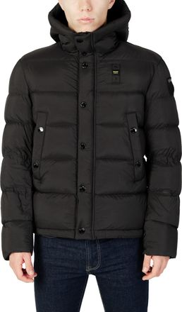 Blauer Mens Hooded Down Jacket Usa - Black - Size X-Large