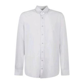 Michael Kors Performance Slim Overhemd - Heren - Casual Overhemden - Wit - 4XL - Polyester - Overhemden