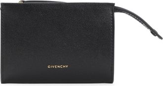 Givenchy Zwart Leren Creditcardhouder - Dames - Portefeuilles - Zwart - ONE Size - Leer - Accessoires