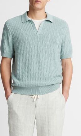 Vince Johnny Collar Sweater in Ceramic Blue at Nordstrom Rack, Size Xx-Large