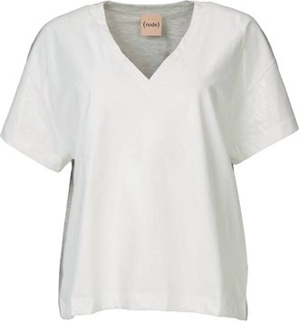 Nude T-Shirt In White/grey