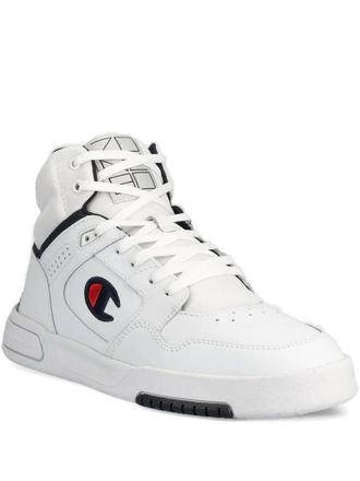 Champion high-top leather sneakers - men - Calf Leather/Rubber/Fabric/Fabric - 44 - White