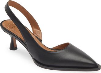ATP Atelier Desana Slingback Pointed Toe Half dOrsay Pump in Black at Nordstrom, Size 11Us