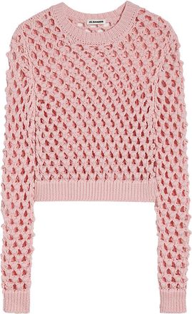 Jil Sander open-knit sweater - Pink