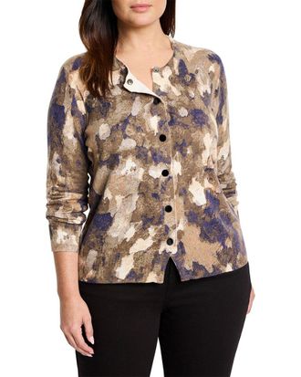 Nic+Zoe Nic+Zoe Plus Femme Camo Cardigan