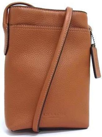 Coach Brown Leather Handbag Pochette Shoulder Bag Tote Bag (Pre-Owned)