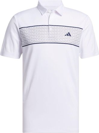 adidas Chest Stripe Polo Shirt Asia Sizing White IU4344