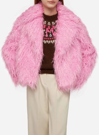 MC2 Saint Barth Pink Furry Short Jacket Sully