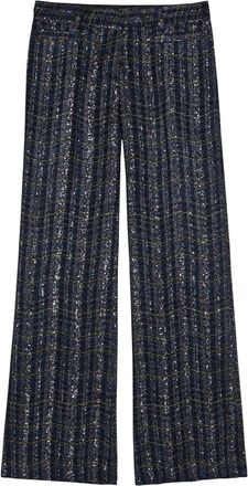 Missoni Striped Metallic-weave Trousers - Blue - 46 (UK14 / L)