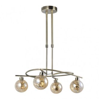 Fabrilamp Fabrilamp - Lampara De 4 Luces Modelo Varanasi Cuero