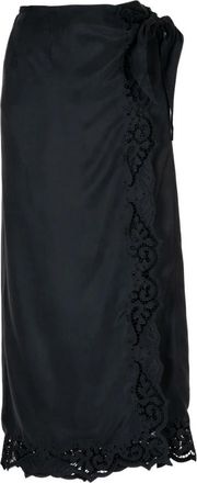 Emma & Gaia Midi Skirts - Dames - Midirokken - Zwart - L - Rokken