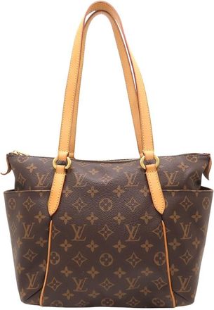 Louis Vuitton Monogram Brown Canvas Tote Bag (Pre-Owned)