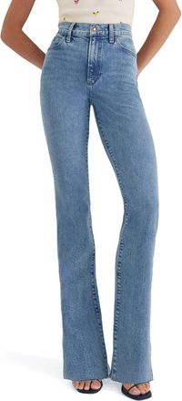 Favorite Daughter The Valentina Raw Hem Super High Waist Bootcut Jeans in Indio at Nordstrom, Size 27