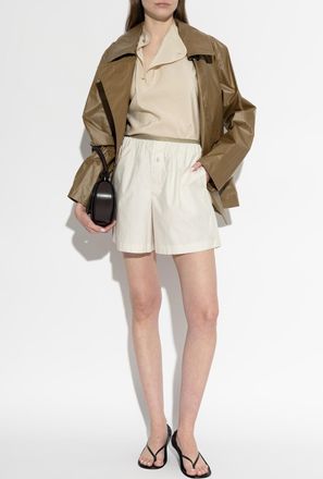 Christophe Lemaire Cotton Shorts, Womens, Cream