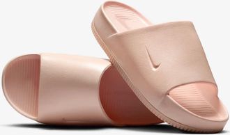 Nike Calm HJ8157-600 Snadals Womens Washed Coral Textured Slip On Slides TF8631