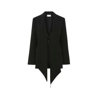 Marella Ottone Blazer - - Jackets - Donna - Nero - S