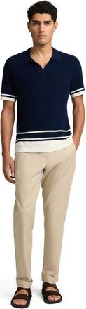 Onia Linen Cotton Stretch Cuff Pant in Oxford Tan at Nordstrom, Size Xx-Large