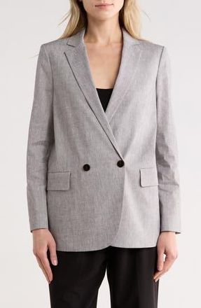 Theory Relaxed Fit Jacket in Grey Melange at Nordstrom Rack, Size 00
