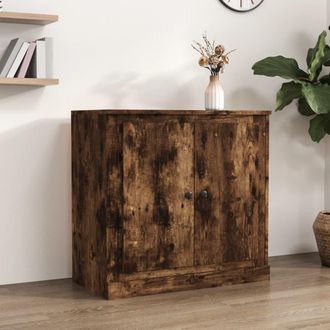 vidaXL Vidaxl - Aparador De Madera Contrachapada Roble Ahumado 70x35,5x67,5 Cm