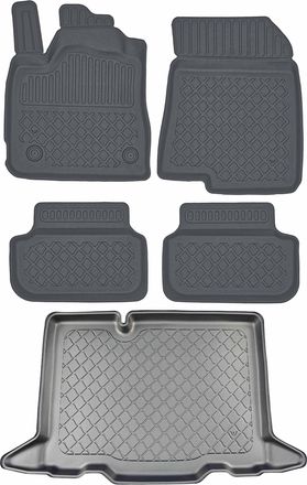 OEM Dacia Sandero Iii / Stepway Iii Hatchback Desde 01.2021 Set - Alfombrillas Para Coche + Alfombrilla Para Maletero