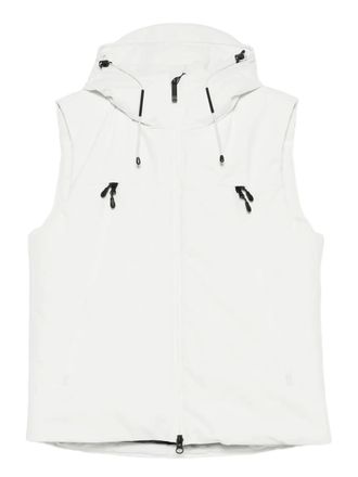 Outhere hooded zip-up gilet - White