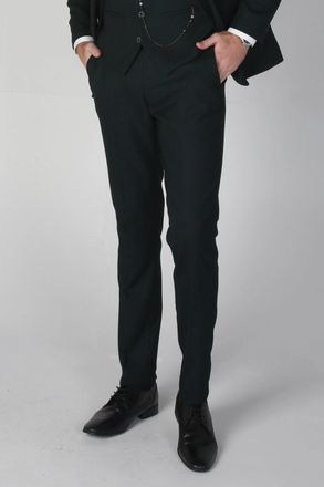 PAUL ANDREW Jasper Checked Trousers Suit Pants