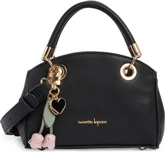 Nanette Lepore Josie Mini Convertible Satchel Bag in Black at Nordstrom Rack